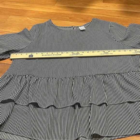 Time and tru striped ruff blouse size XXXL(22). - Picture 6 of 7